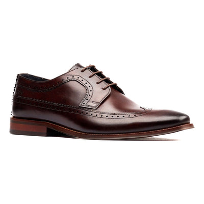 Mens Base London Havisham Washed Brown Brogues - Washed Brown
