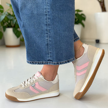 Womens Xti 145019 Multicolour Trainers - Beige Gold