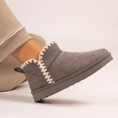 Womens Lunar Natal Bootie Slippers - Grey
