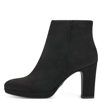 Womens Tamaris 25062 Black Ankle Boots - Black
