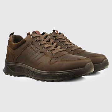 Mens Dubarry Summit Leather Trainers - Mahogany