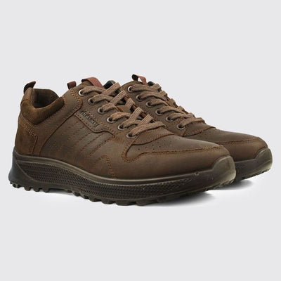Mens Dubarry Summit Leather Trainers - Mahogany