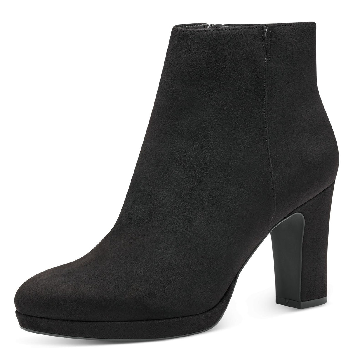 Womens Tamaris 25062 Black Block Heel Ankle Boots