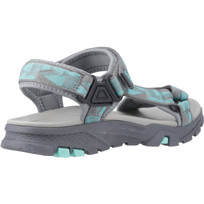 Womens Cotswold Stanton Sandals - Grey and Turquoise