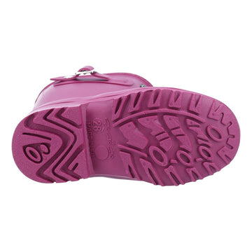 Kids Cotswold Buckingham Waterproof Wellingtons - Berry