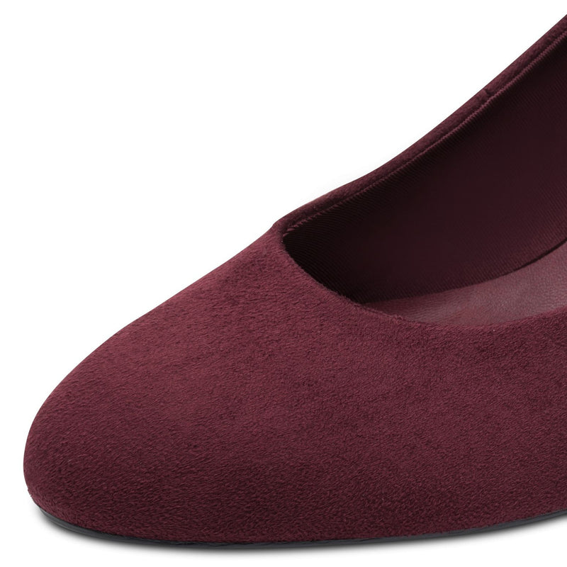 Womens Tamaris 22418 Block Heels - Burgundy Comb