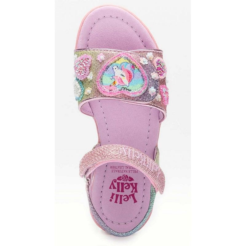 Lelli Kelly Girls Gem Lilac Unicorn Sandals - Purple