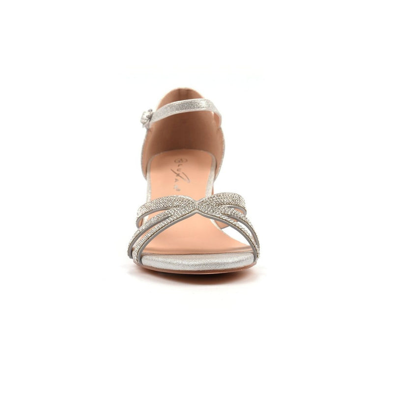 Womens Lunar Roseanne Block Heels - Silver