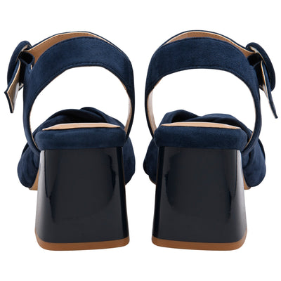 Womens Lotus ULS622 Maria Open-Toe Sandals - Navy