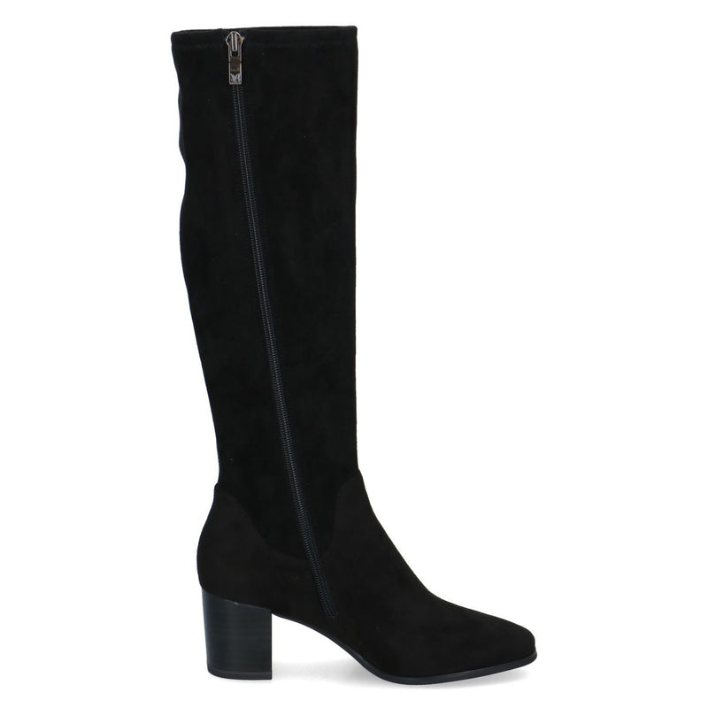 Womens Caprice 25503 Long Boots - Black Stretch