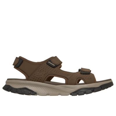 Mens Skechers 205724 Soft Velcro Wagner Sandal - Brown