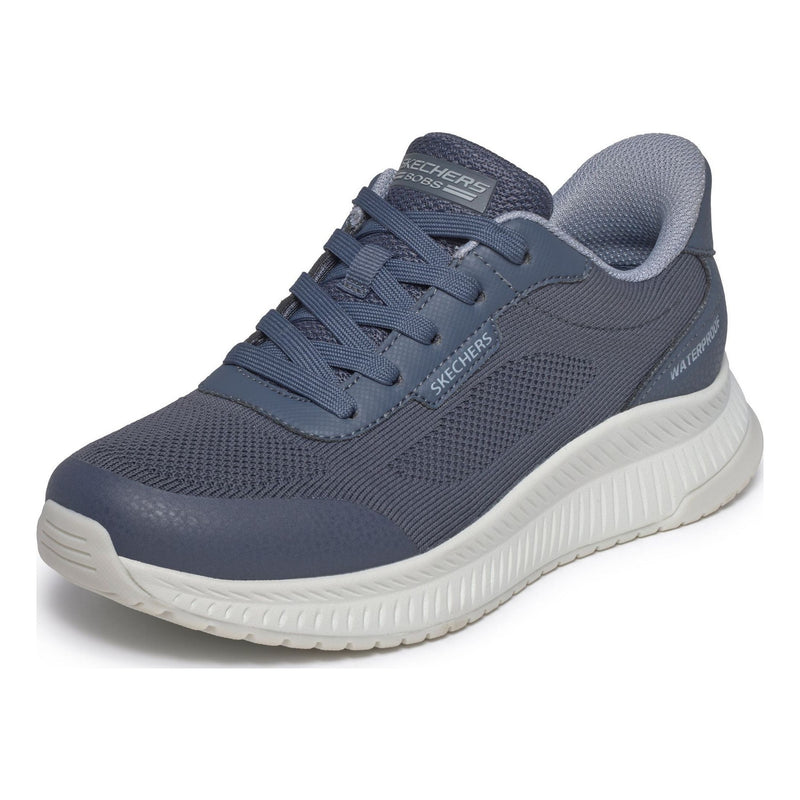 Womens Skechers 117744 Bobs Sport Squad 4 - Essential Look Waterproof Slip-Ins Trainers - Dark Navy