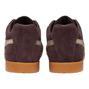 Womens Gola Harrier Mirror Trainers - Brown