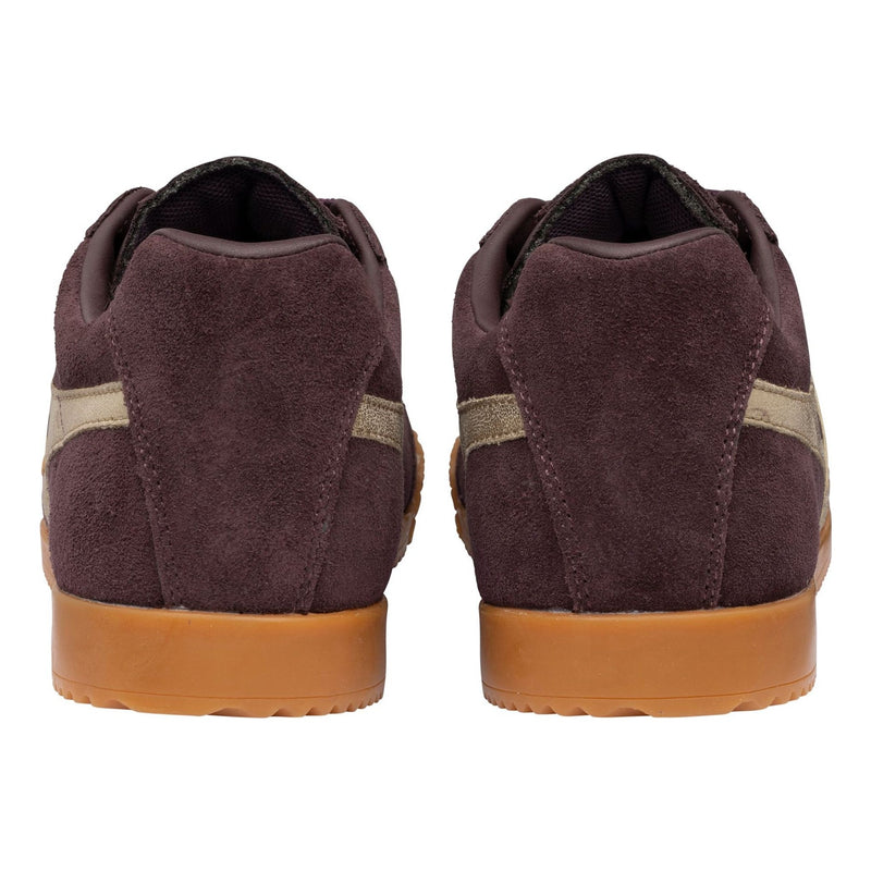 Womens Gola Harrier Mirror Trainers - Brown
