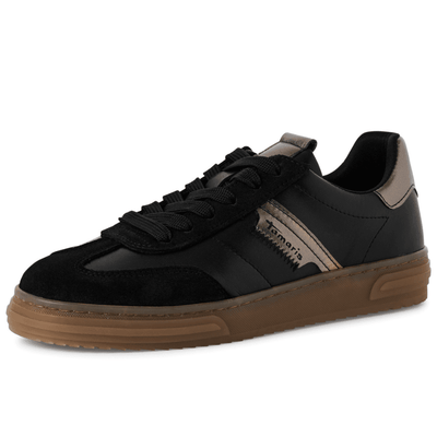 Womens Tamaris 23788 Gumsole Trainers - Black