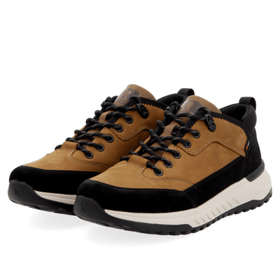 Mens Rieker U0102 Tan and Black Water Resistant Trainers - Tan