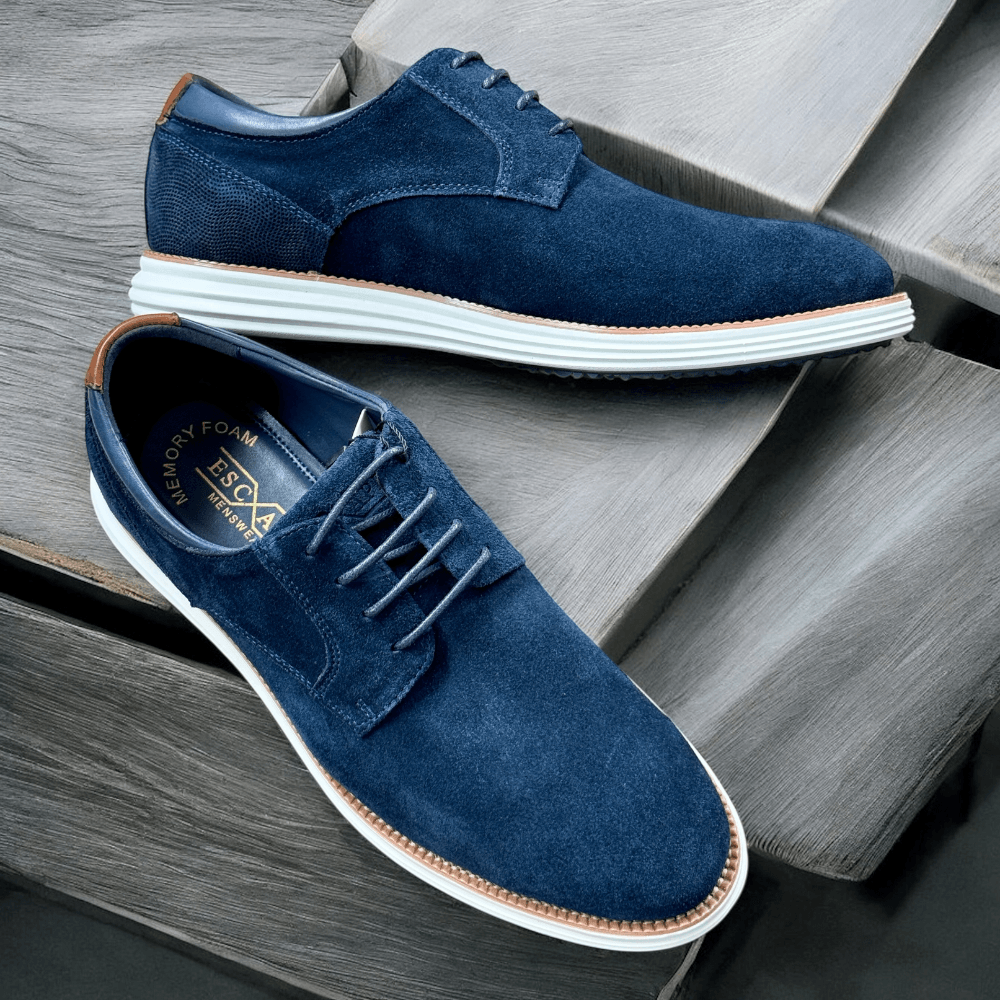 Mens Escape Thornaby Lace Up Shoes - Marine