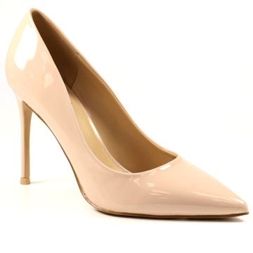 Womens Lunar Ladies Cosmo Nude Patent Court High Heel - Nude Pink
