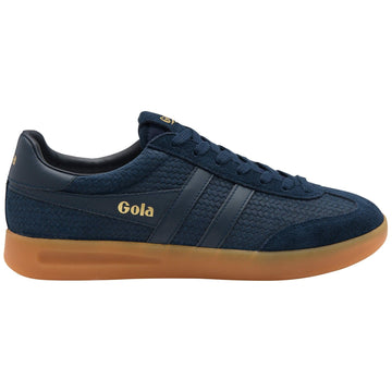 Mens Gola Cyclone Marque Trainers - Navy