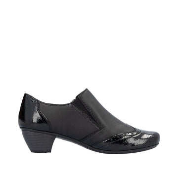 Womens Rieker 41757 Black Shoe Boots - Black