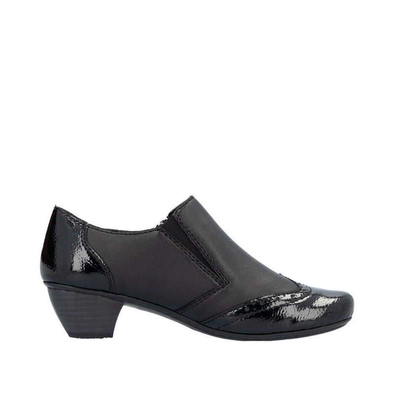 Womens Rieker 41757 Black Shoe Boots - Black