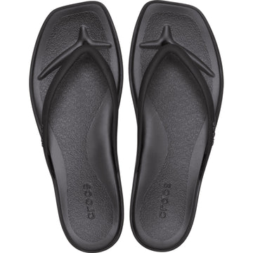 Womens Crocs Miami Flip Flops - Black