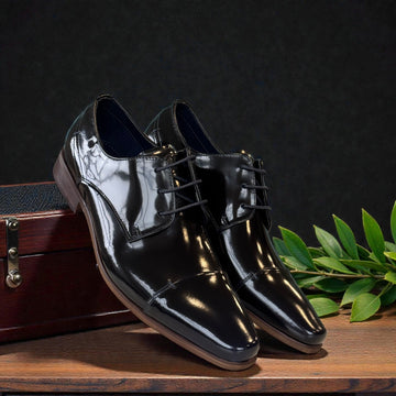 Mens Escape Velvit Elvis Formal Lace-up Shoe - Marine