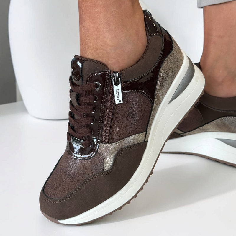 Womens Lotus Pluto ULS611 Brown Trainers - Brown
