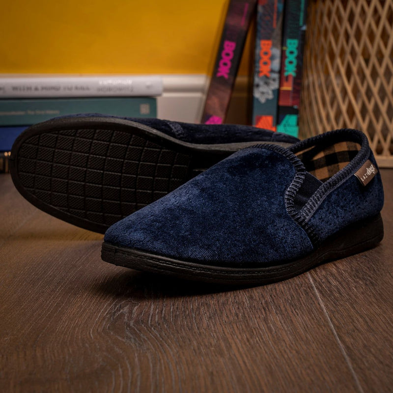 Mens Lazy Dogz Tamar II Slippers - Blue