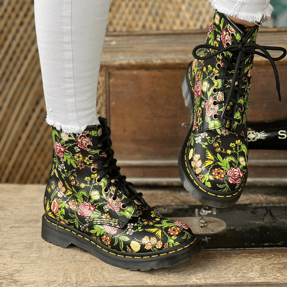 Womens Dr Martens 1460 Floral Bloom Boots