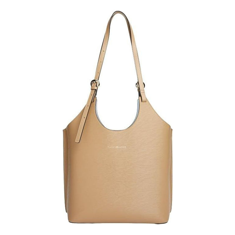 Womens Tommy Hilfiger Safari Canvas Tan Modern Mini Tote Bag - Tan