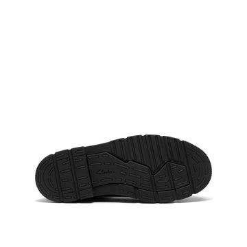 Boys Clarks Lorcam Lane Youth Black School Shoes - Black