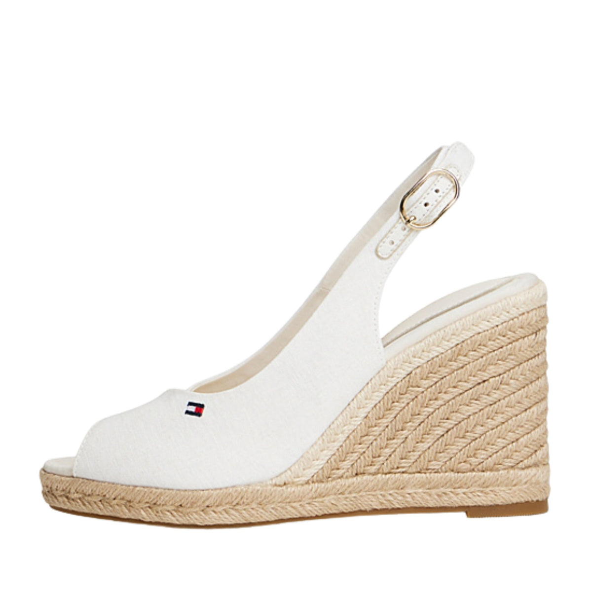 Womens Tommy Hilfiger Ecru Hemp Slingback Wedge Espadrilles