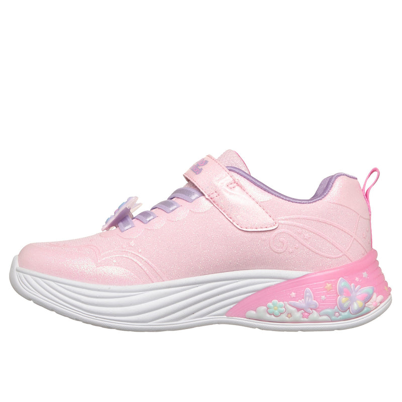 Toddler Skechers 303065L Girls Pink Butterfly Butterfly Bliss Trainer - Light Pink