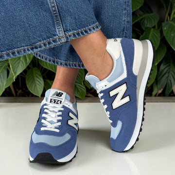 New Balance Women's 574 Trainers - Blue