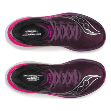 Womens Saucony S101348 Endorphin Azura Eggplant Shock Trainers - Eggplant Shock