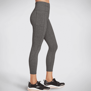 Womens Skechers Ladies High Waist 7/8 Leggings - Grey