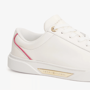 Womens Tommy Hilfiger Chic Court Trainers - Ancient White