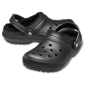 Mens Crocs Classic Lined Crocs - Black