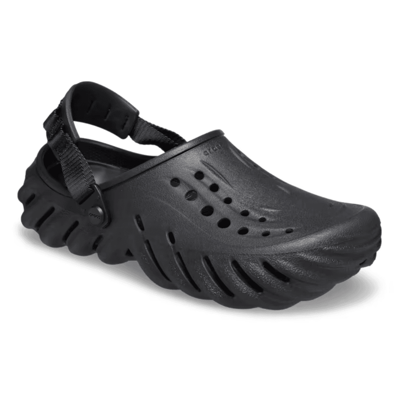 Mens Crocs ECHO Marbled Clogs - Black