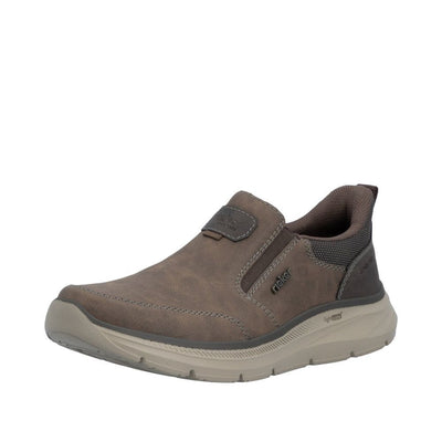 Mens Rieker B1851 Brown Casual Slip-on Shoe - Brown