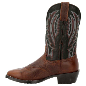 Mens Durango Westward Dark Chestnut and Black Onyx Boots - Dark Chestnut and Black Onyx