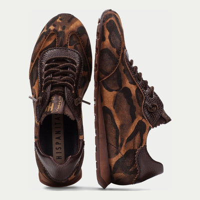 Womens Hispanitas 265187 Espresso Zinnia Trainers - Espresso