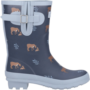 Womens Cotswold Woodland Mid Wellingtons - Deers