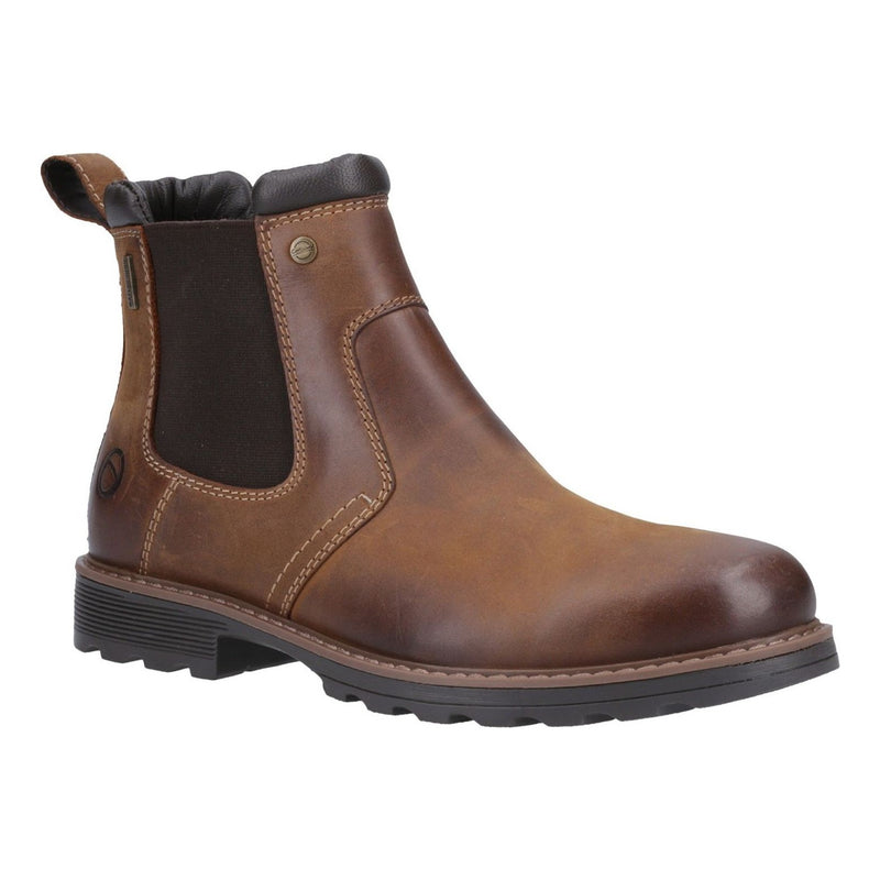 Mens Cotswold Leafield Chelsea Boots - Tan