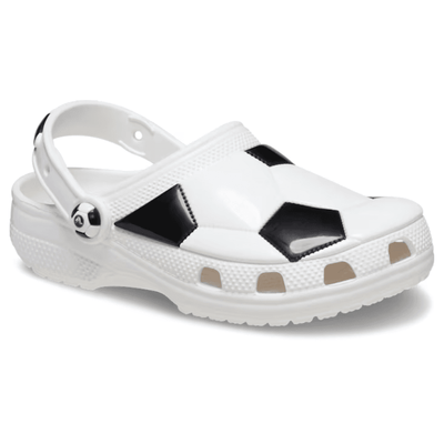 Infant Crocs Toddler Classic Soccer Clog - White