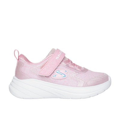 Girls Skechers 303557N Sparkle Wave 92 Trainer - Infant - Light Pink