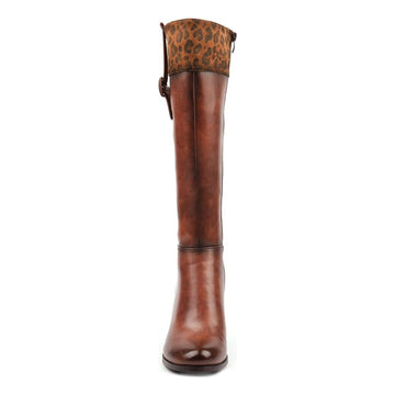 Womens Lunar Shayla Tan Long Boots - Tan