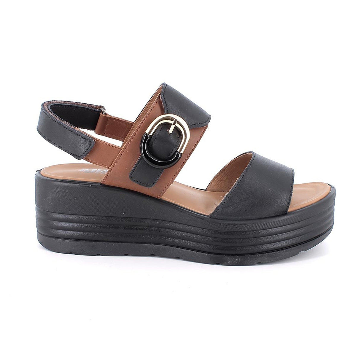 Womens Igi & Co 1164577 Black Wedge Sandals