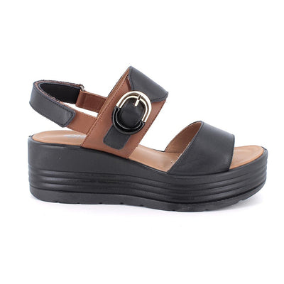 Womens Igi & Co 1164577 Black Wedge Sandals - Black